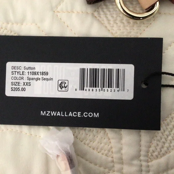 NWT MZ Wallace Micro Sutton in Spangle Sequin - Picture 5 of 7